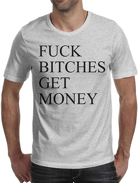 Bestpz Fuck Bitches Get Money Mens T Shirts Print Fashion Active Short