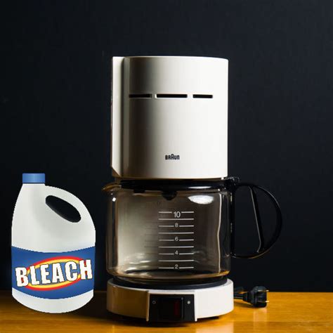 clean  coffee maker  bleach cleaning overkill