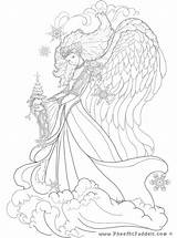 Coloring Pheemcfaddell Pages Angel sketch template