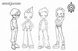 Coloring Code Lyoko Pages Warriors Printable Kids sketch template