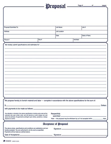 printable estimate forms  printable