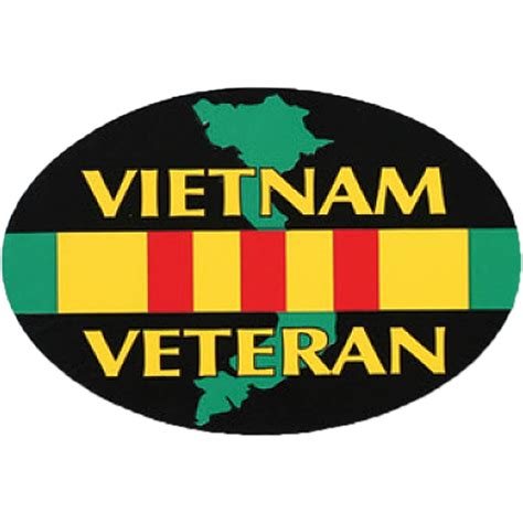 mitchell proffitt vietnam veteran vietnam campaign ribbon oval magnet