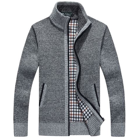 new winter plus size mens sweaters men thick long sleeve wool cardigan men sweater jacket casual