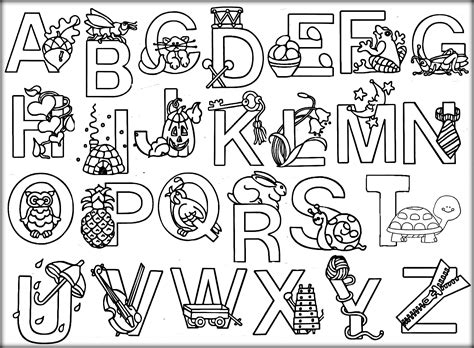 coloring pages coloring bookt pages printable   kids letter   children color