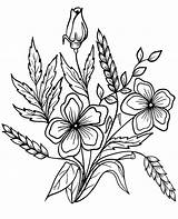 Kolorowanki Bukiet Rysunek Kwiaty Kolorowanka Wydruku Kwiatów Polne Wydrukowania Polnych Kwiatow Obraz sketch template