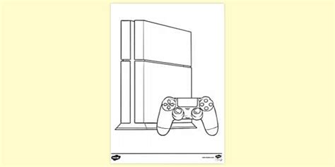 gaming colouring console colouring sheet twinkl