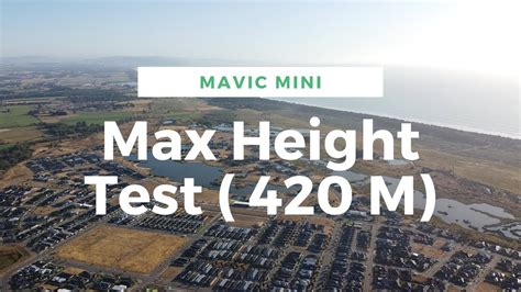 mavic mini max height test  meters youtube