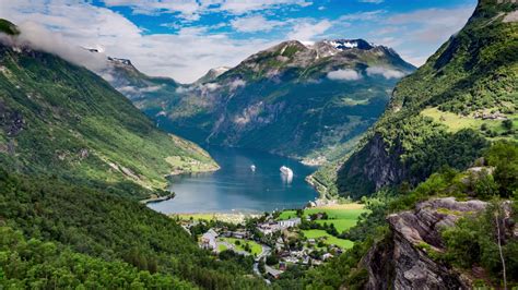 timelapse geiranger fjord norway  ultra hd      kilometre  mi long