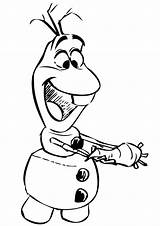 Olaf Coloring Pages Printable Frozen Color Getcolorings Kids Print sketch template