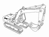 Excavator Coloring Pages Equipment Truck Heavy Excavators Lego Construction Cat Wecoloringpage Cartoon Kids Drawings Template Machinery การ Sheets Mining วาด sketch template