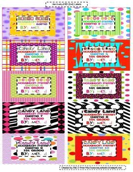 candy land houghton mifflin  labels themes   teaching info