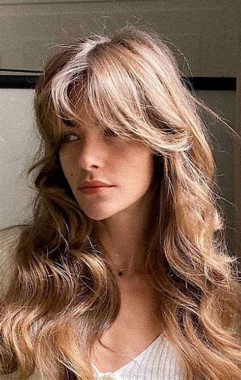 37 Curl Long Hair With Curtain Bangs Whether You Called It Curtain