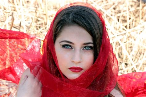free images person girl woman model red color