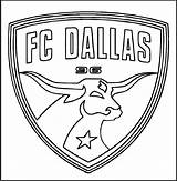 Coloring Logo Pages Dallas Fc Soccer Club Kids Mls Adults Coloringpagesfortoddlers Sheet Sheets Sport Leverkusen sketch template