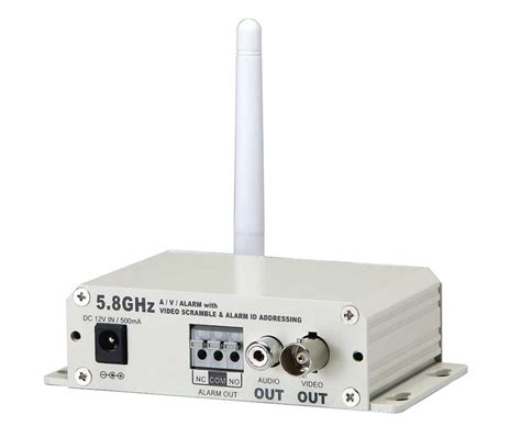 ghz wireless video receiver  audio  alarm inputs