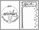 Bullet Journal November Printable Setup Pages Planner Month Printables Cover Doodles Print Themes Petite Thepetiteplanner Choose Board sketch template
