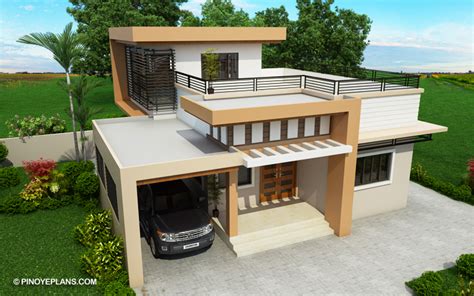 kassandra  storey house design  roof deck pinoy eplans