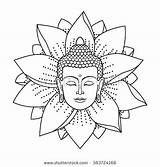 Buddha Coloring Pages Tattoo Mandala Buddhist Head Lotus Drawing Printable Vector Outline Dragon Print Getdrawings Getcolorings Buddhismus Color Isolated Sign sketch template