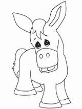 Donkey Esel Ausmalbild Burro sketch template