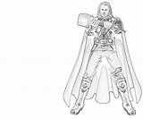 Thor Thors Drawing sketch template
