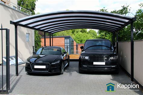 double carport installed  nottingham kappion carports canopies