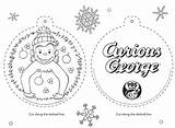 Curious George Christmas Getdrawings Coloring Pages Pbs sketch template