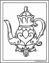 Teapot Mothers sketch template