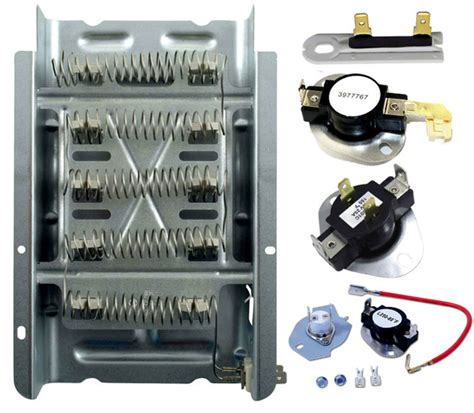redyq roper complete dryer heater thermostat fuse kit partsdiscountcom