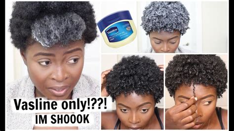 defining my natural hair with only vaseline and water i am beyond shocked youtube