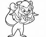 Gadget Chip Dale Coloring Pages Hackwrench Chipmunk Monterey Jack sketch template
