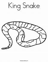 Cobra Coloring Snake King Pages Print sketch template