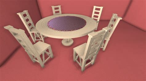 runder tisch mit stuhl  table  chair blueprints rising world