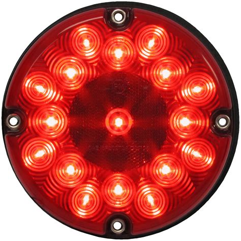led stopturntail  transit  red poly bag peterson manufacturing