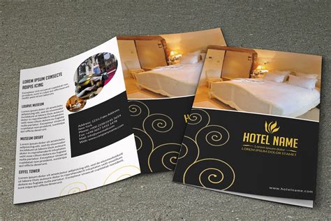 hotel brochure  brochure templates creative market