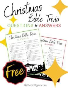 christmas bible trivia