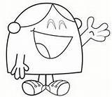 Coloring Miss Little Mr Pages Men Chatterbox Madame Monsieur Coloriage Show sketch template