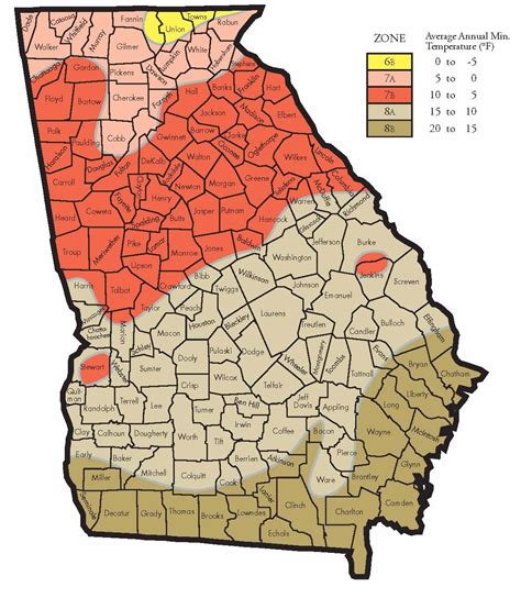 hardiness zones  georgia walter reeves  georgia gardener