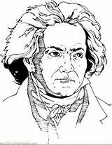 Beethoven Malen Ludwig Composer Mehr sketch template