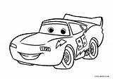 Mcqueen Lightning Coloring Pages Kids Printable sketch template