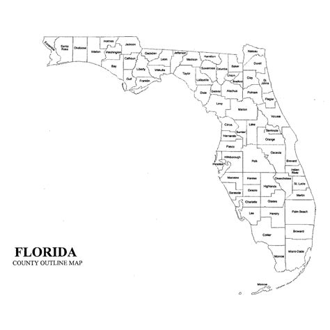printable florida map  counties images   finder