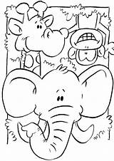Mewarnai Selva Rumble Peuters Hewan Dieren Giungla Dierentuin Paud Lucu Tk Animali Omnilabo Malen Granja Binatang Animalitos Kanak Printfriendly Elefantes sketch template