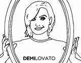 Demi Lovato Popstar Desenho Disegno Colorear Pop Coloritou Acolore sketch template