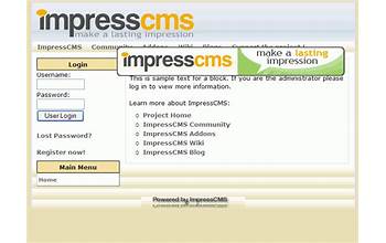 ImpressCMS screenshot #6