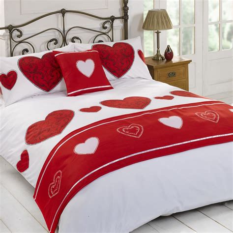 Layla Love Heart Duvet Quilt Pillowcase Bedding Bed In Bag Cushion