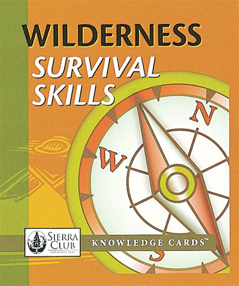 wilderness survival skills knowledge cards