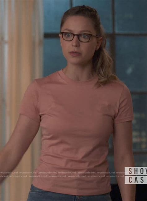 Wornontv Karas Coral T Shirt On Supergirl Melissa Benoist Clothes