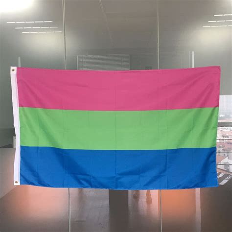 lgbt polysexual pride flag 3 x5 vivid color and uv fade resistant