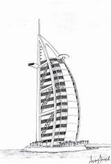 Burj Arab Al Dubai Khalifa Coloring Anik Unique Pencil Pages Template Sketch Drawings Deviantart 2010 sketch template