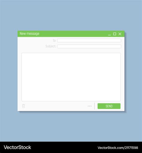 email blank template royalty  vector image