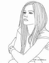 Coloring Pages Lavigne Avril People Star Print Rock Sheets Barbie Detailed Adult Tumblr Book sketch template